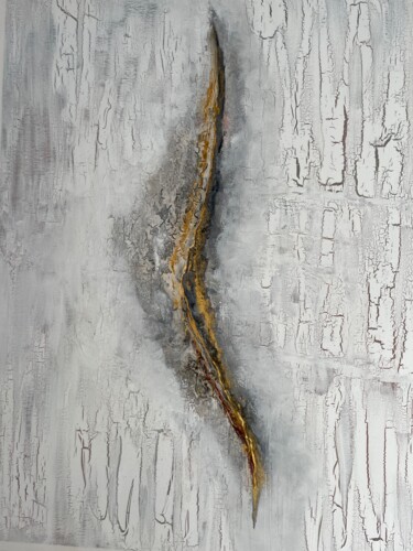 Peinture intitulée "Fissure" par Cecile Massiani, Œuvre d'art originale, Acrylique Monté sur Châssis en bois