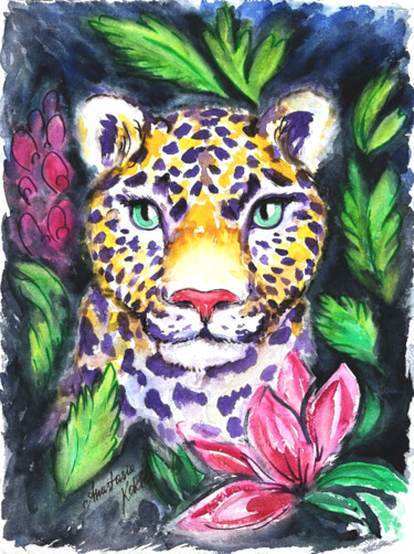 Wild Spirit: The Jungle Leopard, Watercolor&Fantasy