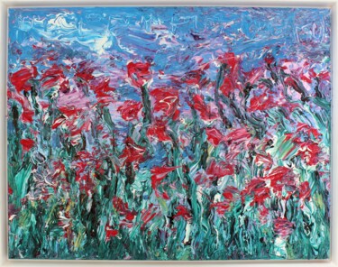 "Humming Letter #64" başlıklı Tablo Ji-An Kwon tarafından, Orijinal sanat, Akrilik Ahşap Sedye çerçevesi üzerine monte edilm…