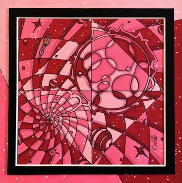 Drawing titled "(106) - union cosmi…" by Vincent Gibert, Original Artwork, Marker