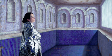 绘画 标题为“Le Royaume des Abse…” 由Manuel Dampeyroux, 原创艺术品, 油