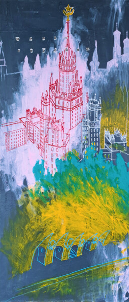 绘画 标题为“High-rise” 由Simon Somin, 原创艺术品, 丙烯