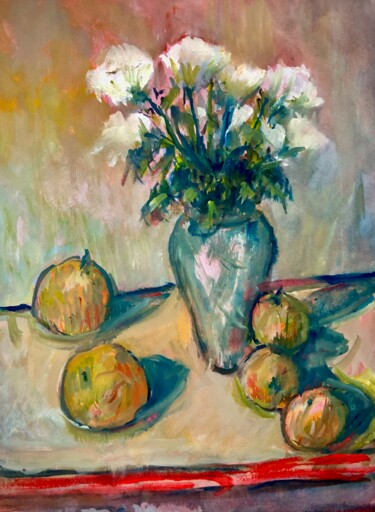 "January Still Life" başlıklı Tablo Richard Flynn Flynn tarafından, Orijinal sanat, Petrol Ahşap Sedye çerçevesi üzerine mon…