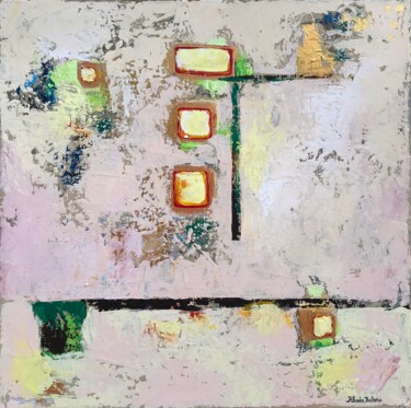 Peinture intitulée "Tokyo" par Rhodebalens, Œuvre d'art originale, Acrylique