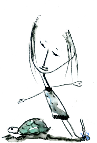 Peinture intitulée "532" par Anaïsberg, Œuvre d'art originale, Aquarelle