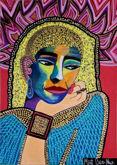 Abstract israeli artist drawings by Mirit Ben-Nun Peinture intitulée "Abstract israeli ar…" par Mirit Ben-Nun, Œuvre d'art originale, Acrylique