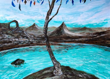 Schilderij getiteld "Looks like loneline…" door Milto Sideris, Origineel Kunstwerk, Acryl