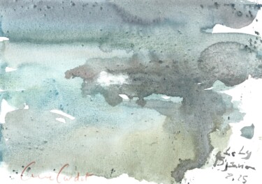 Plage du Ly - Janvier 2025 - Aquarelle de bord de mer Картина под названием "Plage du Ly - Janvi…" - Anne Cardot, Подлинное произведение искусства, Акварель