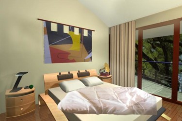 Digital Arts titled "Dormitor" by Herta, Original Artwork, Architecture