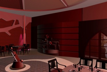 Digital Arts titled "Sala-Ivancea" by Herta, Original Artwork, Architecture