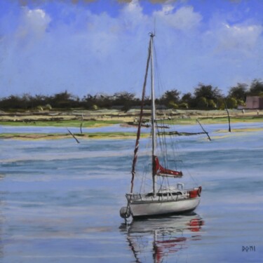 Painting titled "Voiler à Pen Bron" by Artelierdedomi, Original Artwork, Pastel