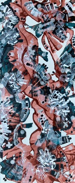 Birth of the City's Music Peinture intitulée "Birth of the City's…" par Iryna Rets, Œuvre d'art originale, Acrylique