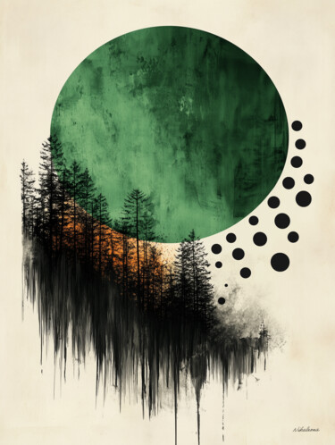 数字艺术 标题为“Woods 6” 由Nikaleona, 原创艺术品, 数字油画