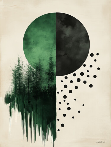 Arts numériques intitulée "Woods 14" par Nikaleona, Œuvre d'art originale, Peinture numérique