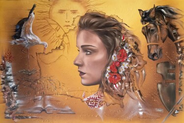 绘画 标题为“Goddess” 由Maryna Sakalouskaya, 原创艺术品, 油