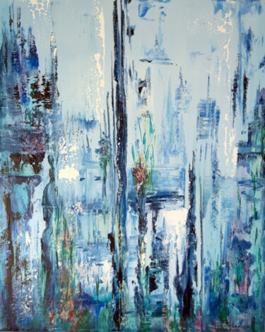 Peinture intitulée "Abysse I" par Christian Biard, Œuvre d'art originale, Huile Monté sur Châssis en bois