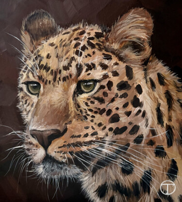 "Leopard 5" başlıklı Tablo Olia Tomkova tarafından, Orijinal sanat, Akrilik