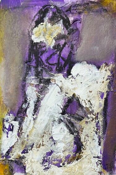 Entre force et fragilité Painting titled "Entre force et frag…" by Michel Teulé, Original Artwork, Acrylic