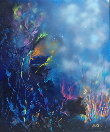 "La lumière de nos p…" başlıklı Tablo Laure Chiraussel tarafından, Orijinal sanat, Akrilik Ahşap Sedye çerçevesi üzerine mon…