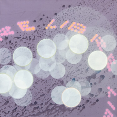 Malerei mit dem Titel "Lichter LIX Courage…" von Markus Honerla, Original-Kunstwerk, Lack Auf Keilrahmen aus Holz montiert