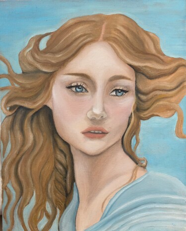 Peinture intitulée "Portrait" par Maïlane Declercq, Œuvre d'art originale, Huile