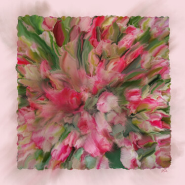 Schilderij getiteld "Degradado" door Miguel Sanguesa, Origineel Kunstwerk, Digitaal Schilderwerk