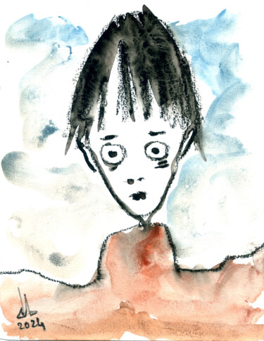 Schilderij getiteld "534" door Anaïsberg, Origineel Kunstwerk, Aquarel