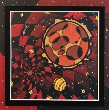 "(113) - union cosmi…" başlıklı Resim Vincent Gibert tarafından, Orijinal sanat, Işaretleyici