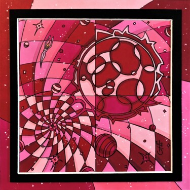 Drawing titled "(114) - union cosmi…" by Vincent Gibert, Original Artwork, Marker