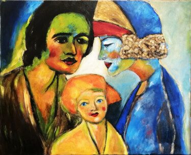 Peinture intitulée "Ensemble" par Isabelle Bodiguel, Œuvre d'art originale, Acrylique
