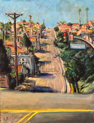 DANA DIPS LA CRESTA DR Pittura intitolato "DANA DIPS LA CRESTA…" da Richard Flynn Flynn, Opera d'arte originale, Acquarello