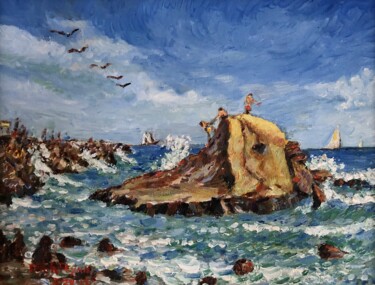 绘画 标题为“ROCKS OF FUN” 由Richard Flynn Flynn, 原创艺术品, 油