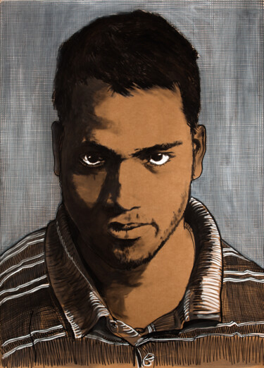 Peinture intitulée "Bengla3" par Baptiste Laurent, Œuvre d'art originale, Acrylique