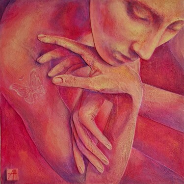 Daydreams Painting titled "Daydreams" by Anna Shuvaeva, Original Artwork, Acrylic Mounted on Wood Stretcher frame
