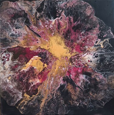 Pulse of the Universe Malerei mit dem Titel "Pulse of the Univer…" von Olga Mashina, Original-Kunstwerk, Acryl Auf Keilrahmen aus Holz montiert