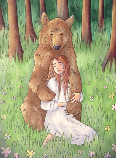 Painting titled "Untitled5" by Gitte Lore Mikfelt, Original Artwork, Marker