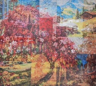 "Staycation" başlıklı Kolaj Annadora Imports tarafından, Orijinal sanat, Kolaj
