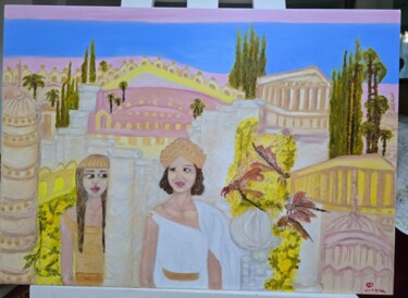 Pintura intitulada "Alexandre le Grand…" por Chrysanthou, Obras de arte originais, Óleo Montado em Armação em madeira