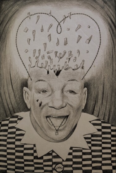 Dessin intitulée "Ylar" par Milto Sideris, Œuvre d'art originale, Stylo à bille