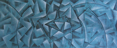 Painting titled "Retrospectiva AG005" by Antonio Guimaraes, Original Artwork, Acrylic