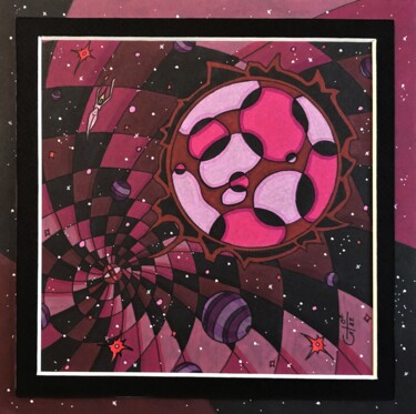 图画 标题为“(117) - union cosmi…” 由Vincent Gibert, 原创艺术品, 标记