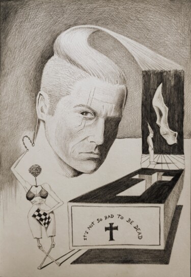 Disegno intitolato "Noy" da Milto Sideris, Opera d'arte originale, Biro