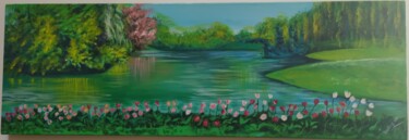 Peinture intitulée "Scorre lento" par Daniela Maielli, Œuvre d'art originale, Acrylique Monté sur Châssis en bois