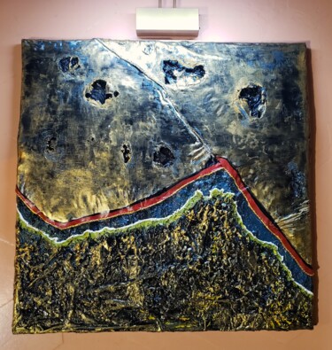 "Tableau contemporai…" başlıklı Kolaj Séverine Joly (Carré comme Orange) tarafından, Orijinal sanat, Akrilik