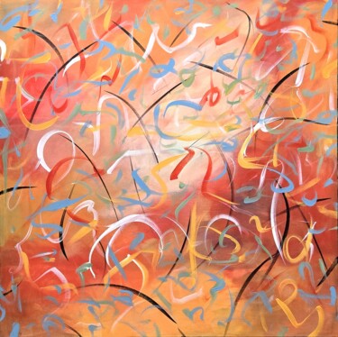 Painting titled "Ignite" by Kate Hessling, Original Artwork, Acrylic