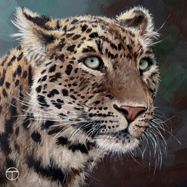 绘画 标题为“Leopard 6” 由Olia Tomkova, 原创艺术品, 丙烯