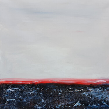 Аbstract landscape. Line Painting titled "Аbstract landscape.…" by Loba-Nova Natalia, Original Artwork, Oil