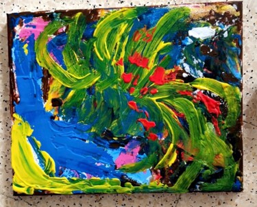Peinture intitulée "Fleur de vie" par Tsia Tskhovrebashvili, Œuvre d'art originale, Acrylique