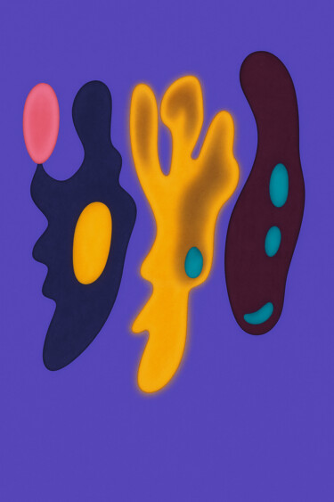 Arts numériques intitulée "Écho Chromatique" par Yahya Ahssaini, Œuvre d'art originale, Peinture numérique