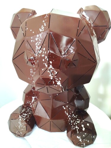 雕塑 标题为“Ours en chocolat” 由Jonathan Le Rolland, 原创艺术品, 不锈钢